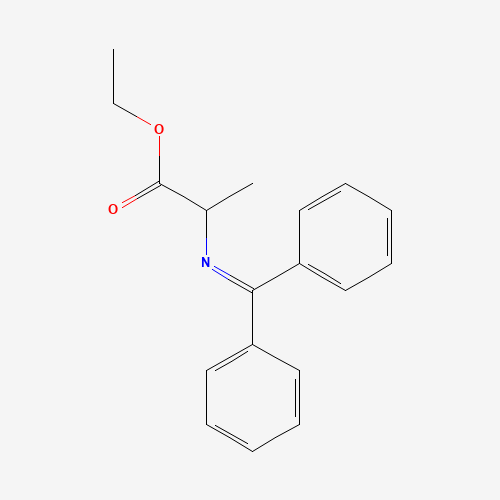 ethyl 2-(benzhydrylideneamino)propanoate (CAS: 69555-16-4) - Chemical Structure and Molecular Formula 