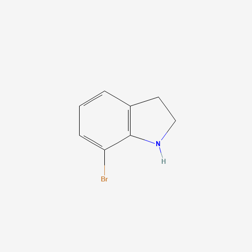7-bromo-2,3-dihydro-1H-indole (CAS: 62813-85-8) - Chemical Structure and Molecular Formula 