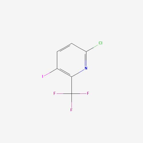 6-chloro-3-iodo-2-(trifluoromethyl)pyridine (CAS: 945717-57-7) - Chemical Structure and Molecular Formula 