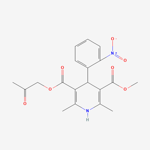 3-O-methyl 5-O-(2-oxopropyl) 2,6-dimethyl-4-(2-nitrophenyl)-1,4-dihydropyridine-3,5-dicarboxylate (CAS: 86780-90-7) - Related Chemical Product