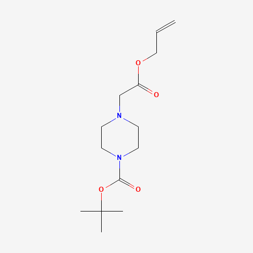 tert-butyl 4-(2-oxo-2-prop-2-enoxyethyl)piperazine-1-carboxylate (CAS: 1260139-60-3) - Chemical Structure and Molecular Formula 