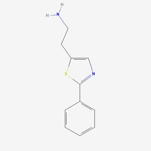 2-(2-phenyl-1,3-thiazol-5-yl)ethanamine (CAS: 910387-52-9) - Chemical Structure and Molecular Formula 