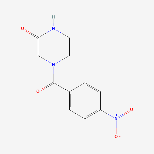 4-(4-nitrobenzoyl)piperazin-2-one (CAS: 718621-52-4) - Chemical Structure and Molecular Formula 
