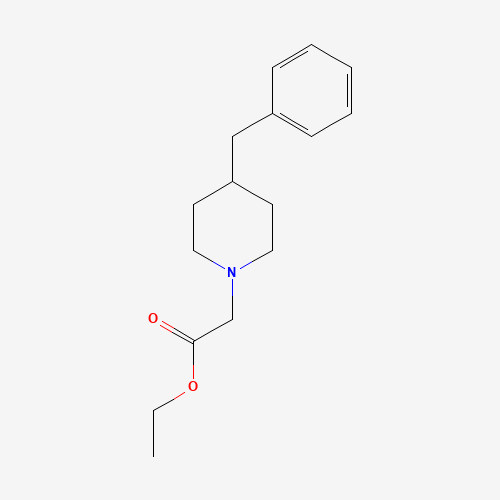 ethyl 2-(4-benzylpiperidin-1-yl)acetate (CAS: 361979-66-0) - Chemical Structure and Molecular Formula 