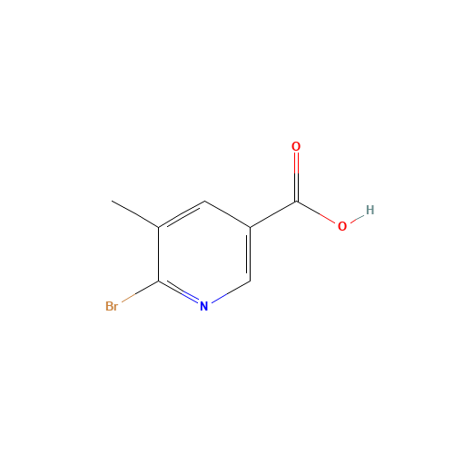 6-bromo-5-methylpyridine-3-carboxylic acid (CAS: 901300-51-4) - Chemical Structure and Molecular Formula 