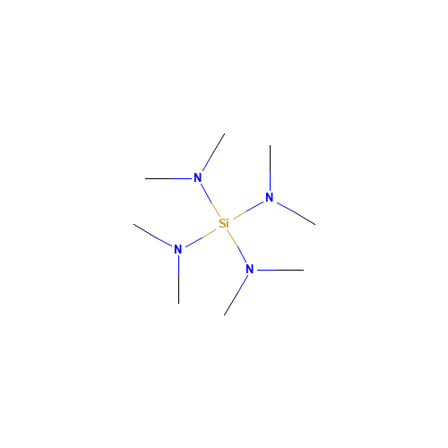 N-methyl-N-[tris(dimethylamino)silyl]methanamine (CAS: 1624-01-7) - Chemical Structure and Molecular Formula 