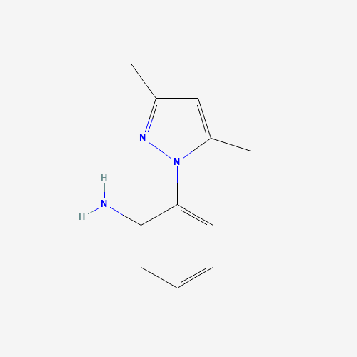 2-(3,5-dimethylpyrazol-1-yl)aniline (CAS: 60418-47-5) - Chemical Structure and Molecular Formula 