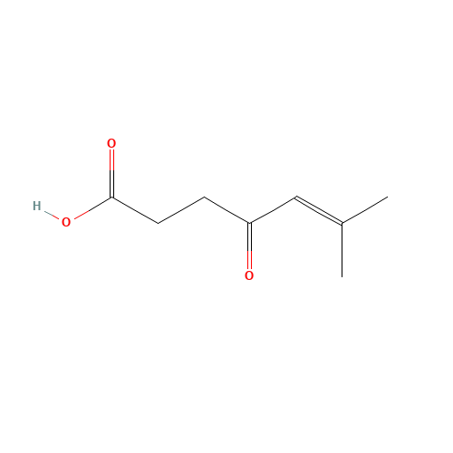 6-methyl-4-oxohept-5-enoic acid (CAS: 54608-07-0) - Chemical Structure and Molecular Formula 