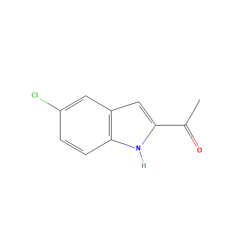 1-(5-chloro-1H-indol-2-yl)ethanone (CAS: 89671-84-1) - Chemical Structure and Molecular Formula 