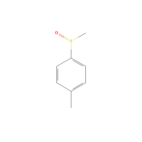 1-methyl-4-methylsulfinylbenzene (CAS: 934-72-5) - Chemical Structure and Molecular Formula 