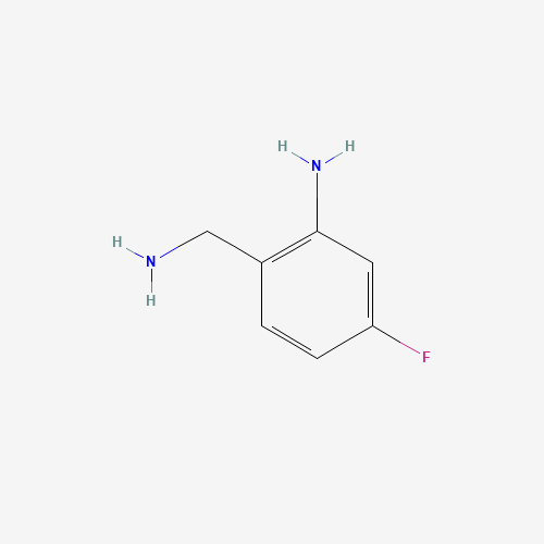 2-(aminomethyl)-5-fluoroaniline (CAS: 733736-89-5) - Chemical Structure and Molecular Formula 