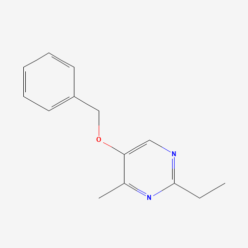 2-ethyl-4-methyl-5-phenylmethoxypyrimidine (CAS: 1369766-63-1) - Chemical Structure and Molecular Formula 