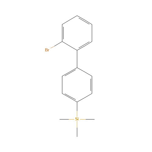 [4-(2-bromophenyl)phenyl]-trimethylsilane (CAS: 864957-72-2) - Chemical Structure and Molecular Formula 