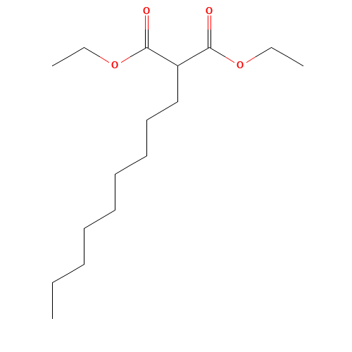 diethyl 2-nonylpropanedioate (CAS: 52180-01-5) - Chemical Structure and Molecular Formula 