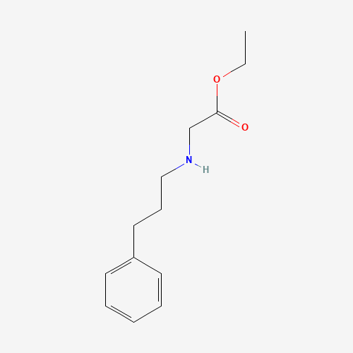 ethyl 2-(3-phenylpropylamino)acetate (CAS: 115882-27-4) - Chemical Structure and Molecular Formula 