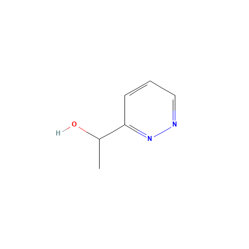 1-pyridazin-3-ylethanol (CAS: 164738-47-0) - Chemical Structure and Molecular Formula 