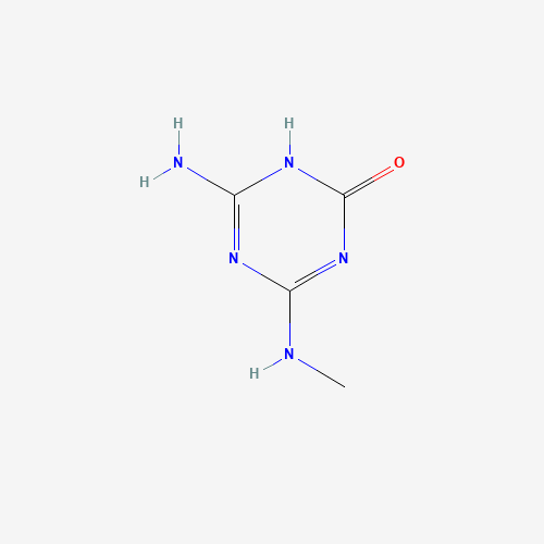2-amino-6-(methylamino)-1H-1,3,5-triazin-4-one (CAS: 850879-26-4) - Chemical Structure and Molecular Formula 