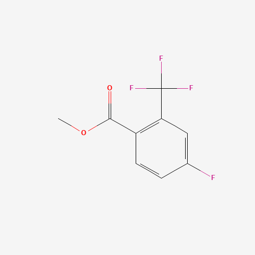 methyl 4-fluoro-2-(trifluoromethyl)benzoate (CAS: 220141-23-1) - Chemical Structure and Molecular Formula 