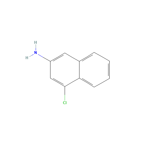 4-chloronaphthalen-2-amine (CAS: 90799-46-5) - Chemical Structure and Molecular Formula 