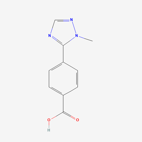 4-(2-methyl-1,2,4-triazol-3-yl)benzoic acid (CAS: 1067613-97-1) - Chemical Structure and Molecular Formula 