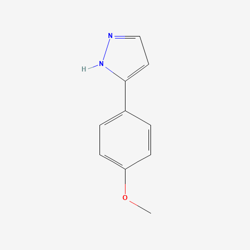 5-(4-methoxyphenyl)-1H-pyrazole (CAS: 27069-17-6) - Chemical Structure and Molecular Formula 