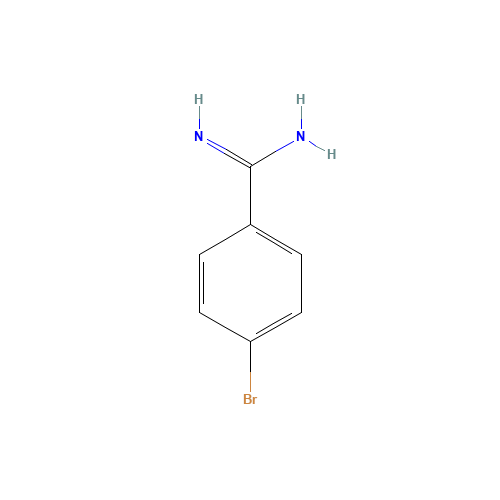 4-bromobenzenecarboximidamide (CAS: 22265-36-7) - Chemical Structure and Molecular Formula 