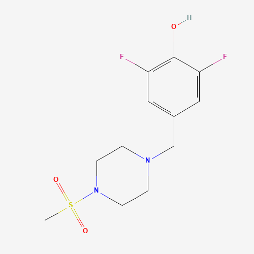 2,6-difluoro-4-[(4-methylsulfonylpiperazin-1-yl)methyl]phenol (CAS: 1370210-60-8) - Related Chemical Product