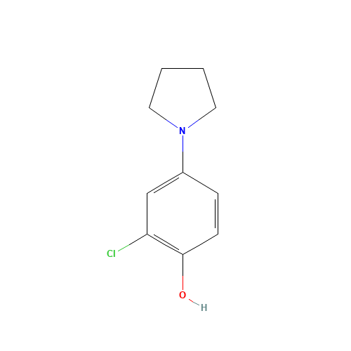 2-chloro-4-pyrrolidin-1-ylphenol (CAS: 1011-35-4) - Related Chemical Product