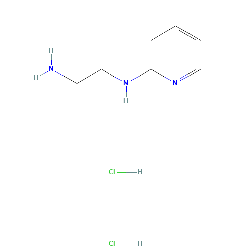 N'-pyridin-2-ylethane-1,2-diamine;dihydrochloride (CAS: 99669-44-0) - Chemical Structure and Molecular Formula 