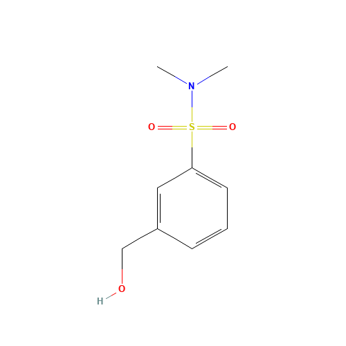 3-(hydroxymethyl)-N,N-dimethylbenzenesulfonamide (CAS: 951625-83-5) - Chemical Structure and Molecular Formula 