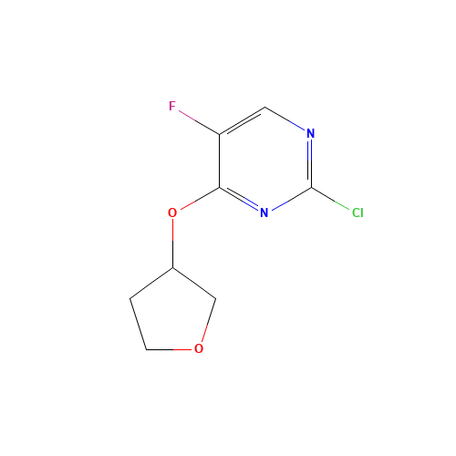 2-chloro-5-fluoro-4-(oxolan-3-yloxy)pyrimidine (CAS: 1312572-95-4) - Related Chemical Product