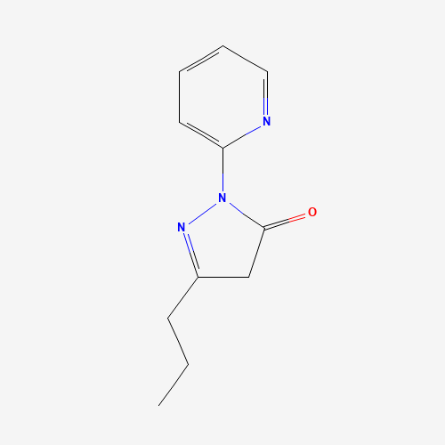 5-propyl-2-pyridin-2-yl-4H-pyrazol-3-one (CAS: 111987-95-2) - Chemical Structure and Molecular Formula 