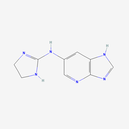N-(4,5-dihydro-1H-imidazol-2-yl)-1H-imidazo[4,5-b]pyridin-6-amine (CAS: 1421359-68-3) - Chemical Structure and Molecular Formula 