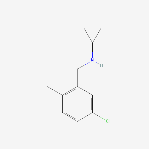 N-[(5-chloro-2-methylphenyl)methyl]cyclopropanamine (CAS: 1229246-30-3) - Chemical Structure and Molecular Formula 