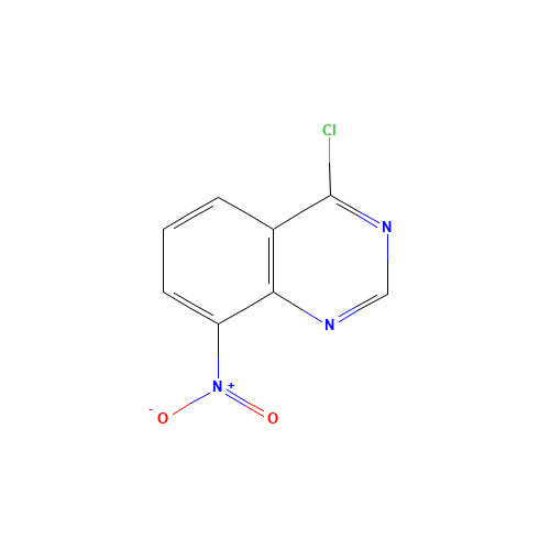 4-chloro-8-nitroquinazoline (CAS: 19815-18-0) - Chemical Structure and Molecular Formula 