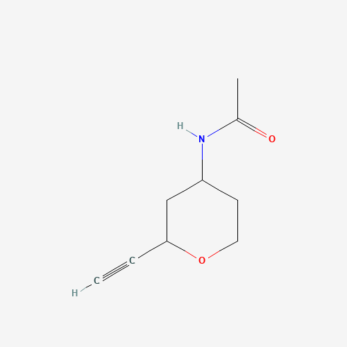 N-(2-ethynyloxan-4-yl)acetamide (CAS: 1309366-02-6) - Chemical Structure and Molecular Formula 