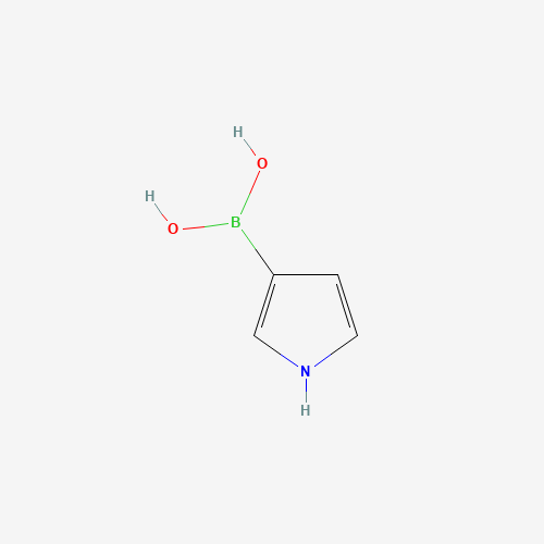 1H-pyrrol-3-ylboronic acid (CAS: 763120-55-4) - Chemical Structure and Molecular Formula 