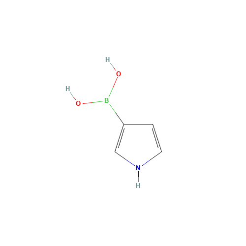 1H-pyrrol-3-ylboronic acid (CAS: 763120-55-4) - Chemical Structure and Molecular Formula 