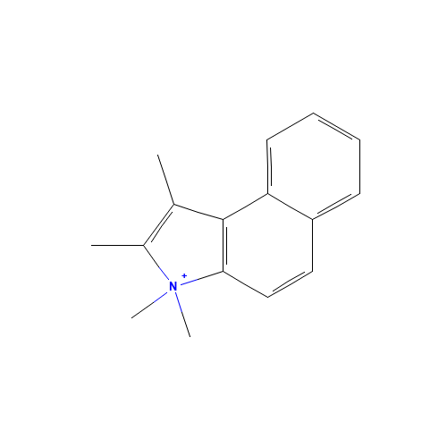 1,2,3,3-tetramethylbenzo[e]indol-3-ium (CAS: 92570-01-9) - Chemical Structure and Molecular Formula 