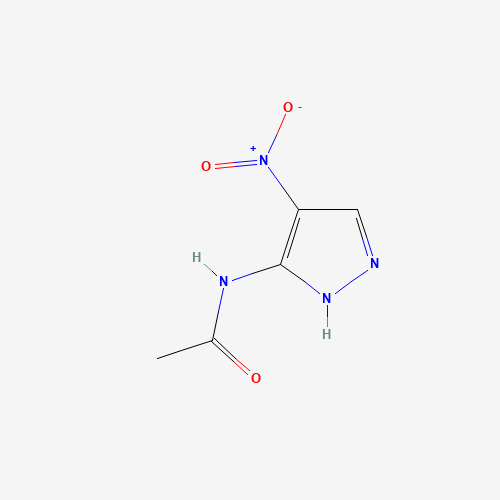 N-(4-nitro-1H-pyrazol-5-yl)acetamide (CAS: 16461-96-4) - Chemical Structure and Molecular Formula 