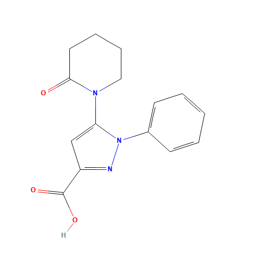 5-(2-oxopiperidin-1-yl)-1-phenylpyrazole-3-carboxylic acid (CAS: 1409972-69-5) - Related Chemical Product