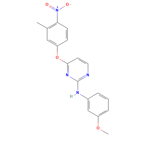 N-(3-methoxyphenyl)-4-(3-methyl-4-nitrophenoxy)pyrimidin-2-amine (CAS: 853299-38-4) - Related Chemical Product