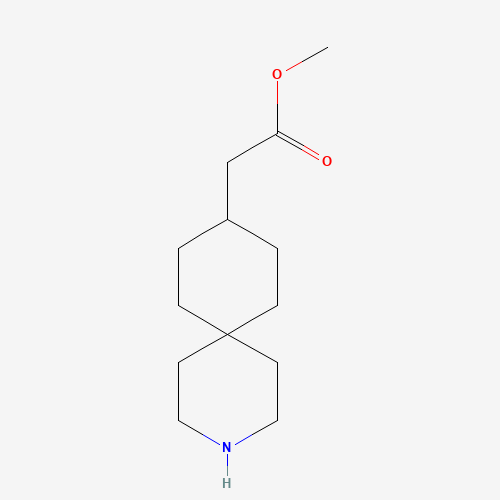 methyl 2-(3-azaspiro[5.5]undecan-9-yl)acetate (CAS: 1017623-70-9) - Chemical Structure and Molecular Formula 