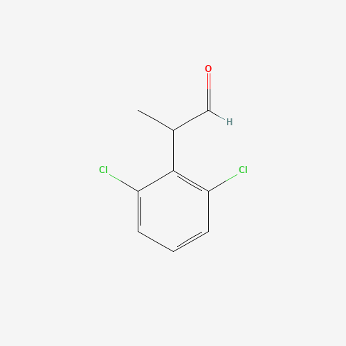 2-(2,6-dichlorophenyl)propanal (CAS: 191725-60-7) - Chemical Structure and Molecular Formula 