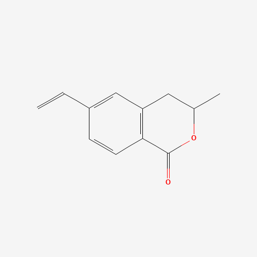 6-ethenyl-3-methyl-3,4-dihydroisochromen-1-one (CAS: 1374573-97-3) - Chemical Structure and Molecular Formula 