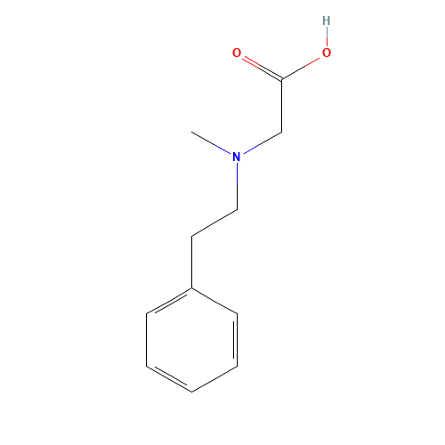 2-[methyl(2-phenylethyl)amino]acetic acid (CAS: 859188-17-3) - Chemical Structure and Molecular Formula 
