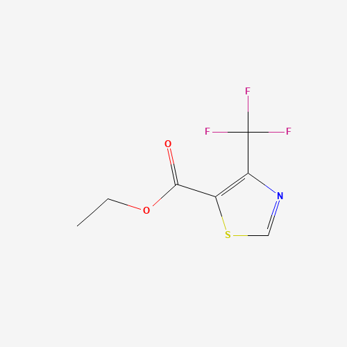 ethyl 4-(trifluoromethyl)-1,3-thiazole-5-carboxylate (CAS: 106203-24-1) - Chemical Structure and Molecular Formula 