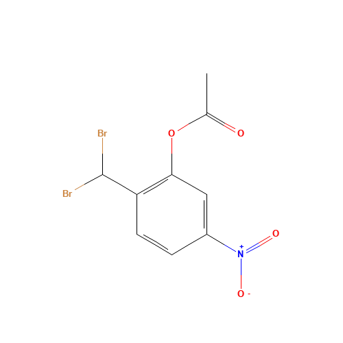 [2-(dibromomethyl)-5-nitrophenyl] acetate (CAS: 99067-39-7) - Related Chemical Product