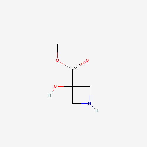 methyl 3-hydroxyazetidine-3-carboxylate (CAS: 950691-64-2) - Chemical Structure and Molecular Formula 