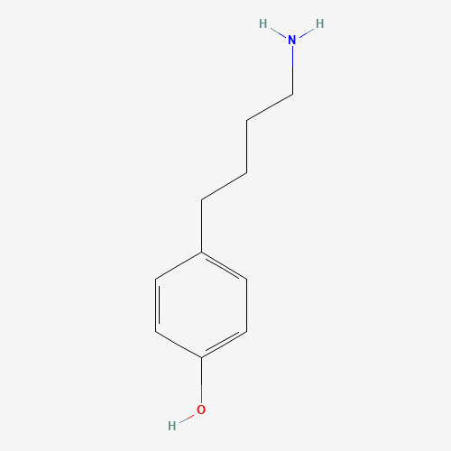 4-(4-aminobutyl)phenol (CAS: 22205-09-0) - Chemical Structure and Molecular Formula 